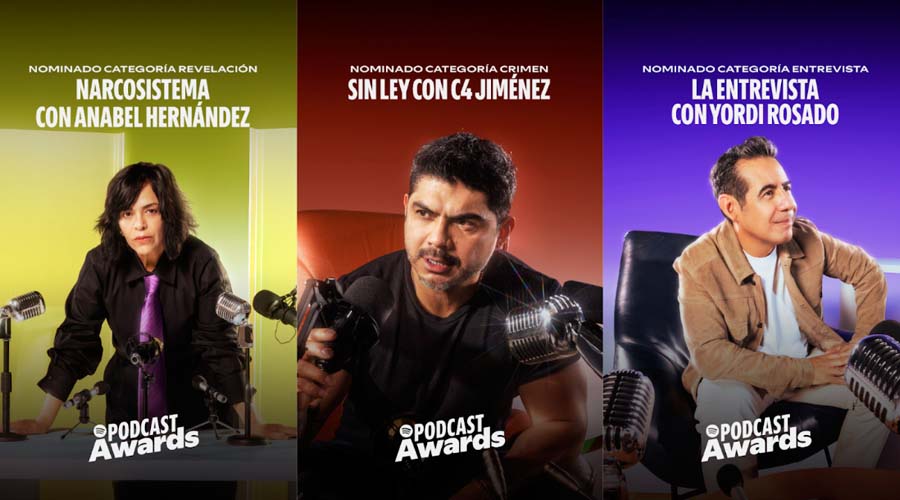 Pitaya obtiene tres nominaciones en los primeros Spotify Podcast Awards